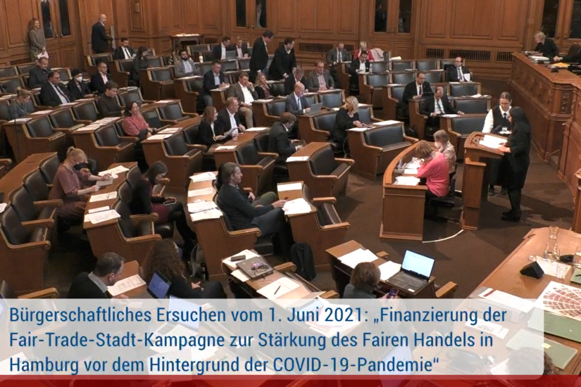 Fair-Trade-Stadt-Kampagne in Bürgerschaft 1a